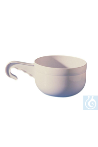 Large sampling cup with handle, volume = 3000 ml, Ø 200 mm x H 115 mm Large sampling cup with...